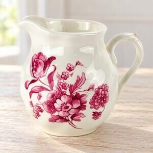 Coalport Divinity Pink Floral Creamer Bone China England 3.25
